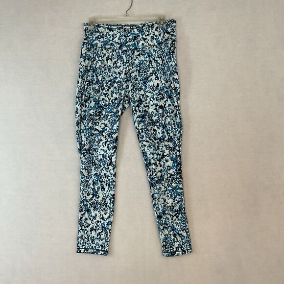 Talbots Pants - T By Talbots Leggings Womens S Blue Black SPF 50 Athletic Activewear Zip Pocket